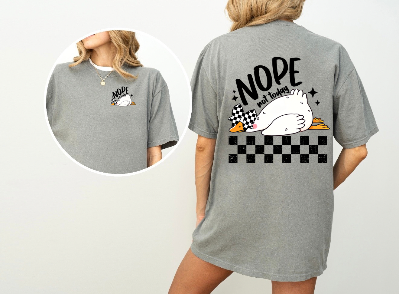 Nope Not Today Duck Graphic Tee