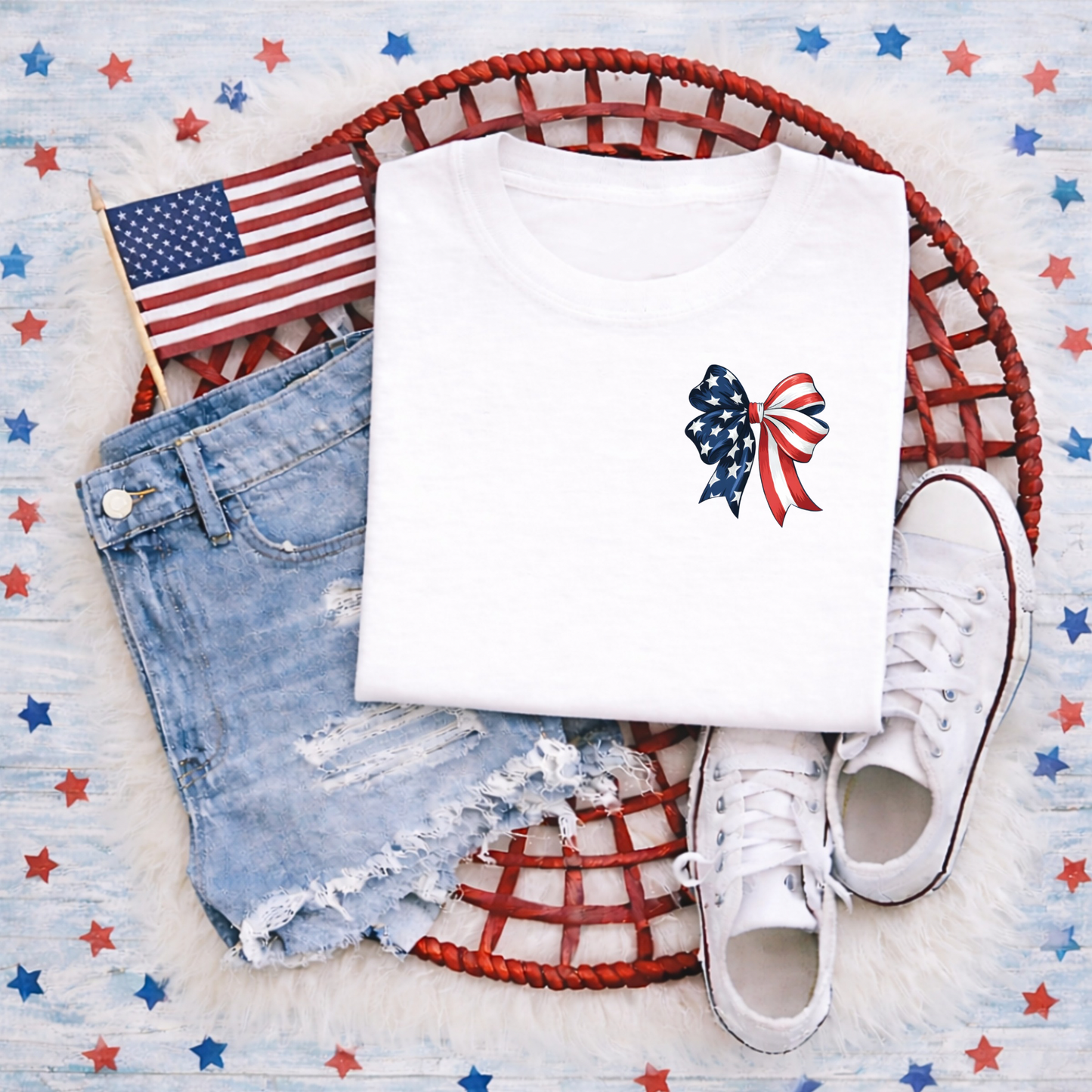 RW&B Bow Graphic Tee